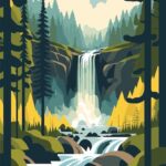 illustrator- image- waterfall