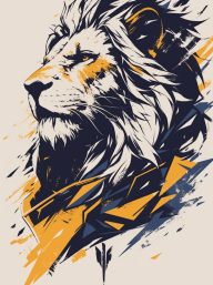 Kingly Lion Icon Design